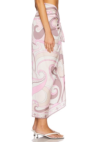 Cin Cin Long Scarf in Ivory,Blush