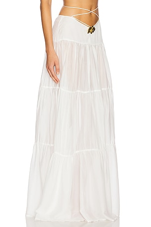 Cin Cin Song Orchid Skirt in White