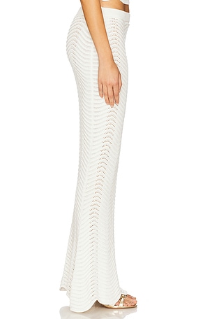 Cin Cin Soda Knit Maxi Skirt in White