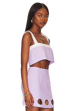 CIN CIN Twiggy Crop Top in Lavender