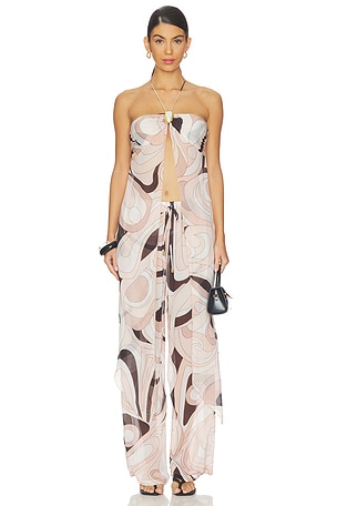 Coral Moonstone Drape Top Cin Cin