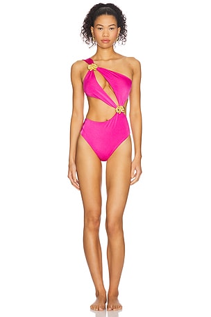 Orbit Orchid Cut Out One Piece Swimsuit CIN CIN