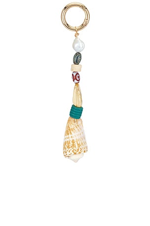 Casa Clara Colette Keychain in Metallic Gold