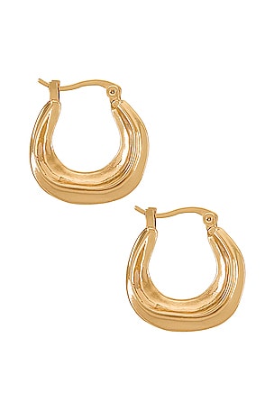 Casa Clara Lennon Hoop in Metallic Gold