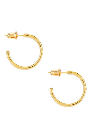 Casa Clara Mary Kate Hoops in Metallic Gold