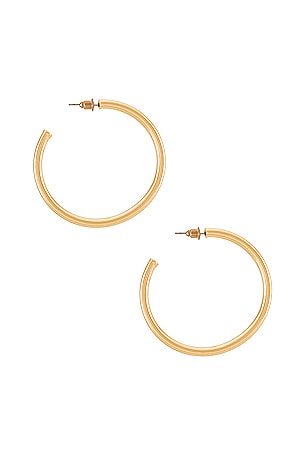 Casa Clara Annie Hoop Earring in Metallic Gold