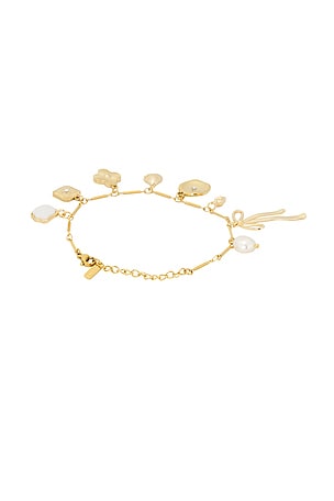 Casa Clara Dahlia Bracelet in Metallic Gold