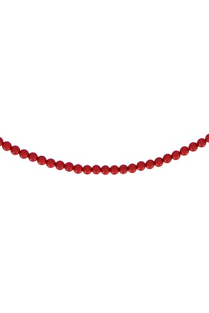 Casa clara collar de cuentas zara en color rojo