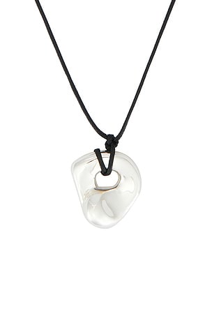 Casa clara collar colgante con cordón leN/A en color plateado metálico