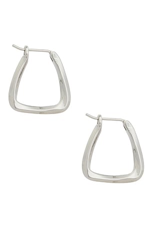 Casa Clara Jax Earrings in Metallic Silver