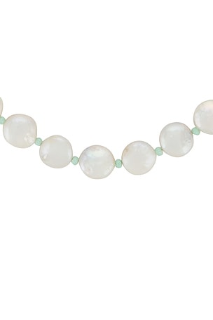 Casa Clara Pointelle Necklace in White