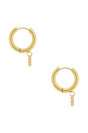 Casa Clara Mari Drop Earrings in Metallic Gold