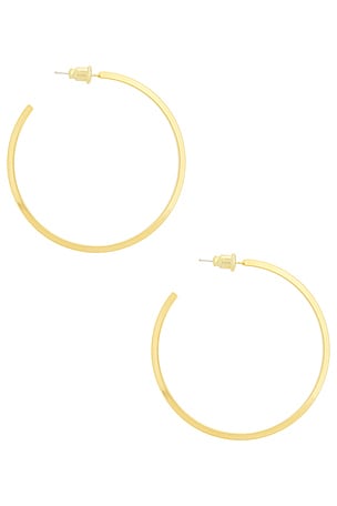 Casa Clara Beau Hoop Earrings in Metallic Gold