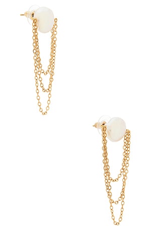 Casa Clara Larsen Pearl Drop Earrings in Ivory