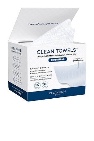 Original Clean Towels XL 50 Count Clean Skin Club