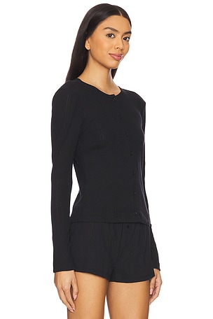 Cou Cou Intimates The Cardigan in Black