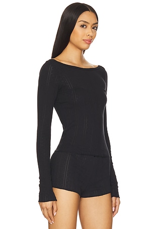 Cou Cou Intimates The Bateau Top in Black