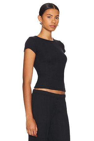 Cou Cou Intimates The Regular Baby Tee in Black