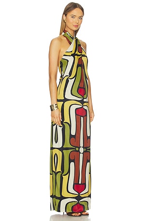 Cala de la Cruz Oliviera Dress in Tan