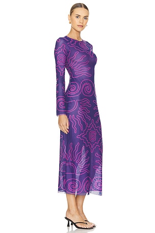 Cala de la Cruz Tania Dress in Purple