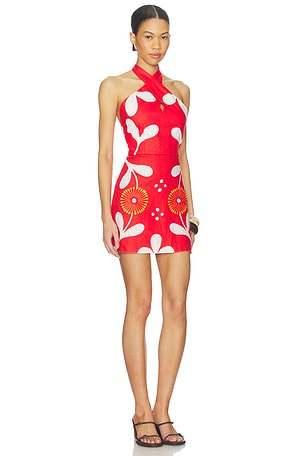 Cala de la Cruz Veneta Dress in Red