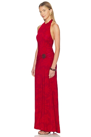 Cala de la Cruz Cairo Dress in Red