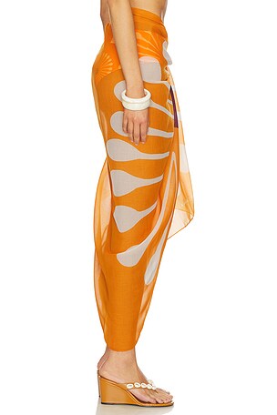 Cala de la Cruz Luana Sarong in Orange