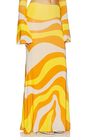 Cala de la Cruz Halia Skirt in Yellow