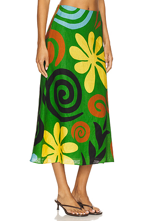 Cala de la Cruz Fabiana Skirt in Green