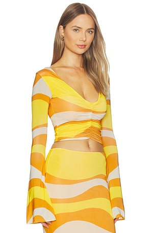 Cala de la Cruz Aelin Top in Yellow