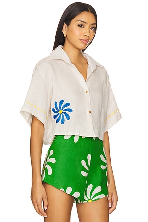 Cala de la Cruz Manaos Top in White. Size S. Also