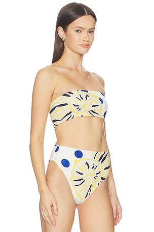 Cala de la Cruz Grecia Bikini Top in Cream. Size M. Also