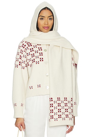 Winter Fair Isle Hoodie Scarf Calle Del Mar