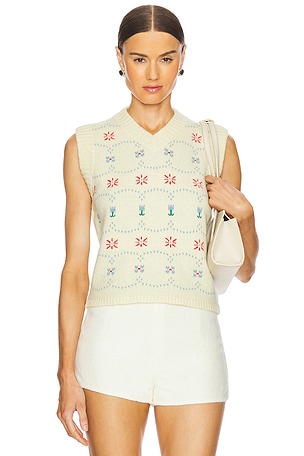 Cashmere Fair Isle Vest Calle Del Mar