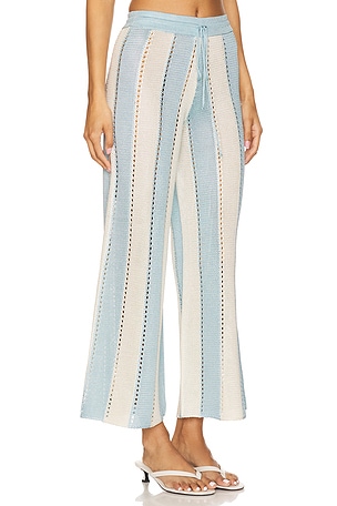 Calle Del Mar Cabana Stripe Pant in Baby Blue