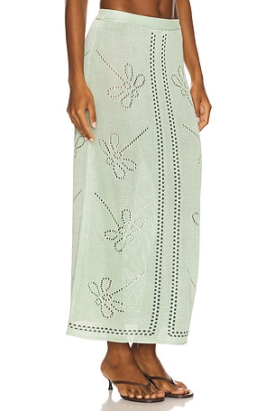 Calle Del Mar Garden Party Skirt in Mint