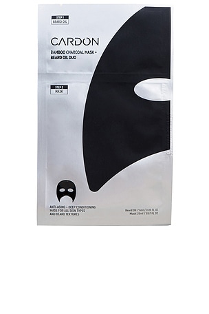 CARDON Bamboo Charcoal Mask & Beard Oil 4 Pack in Beauty: NA