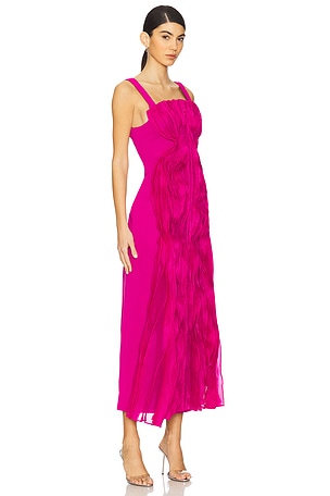 Acler Wigbeth Midi Dress in Pink