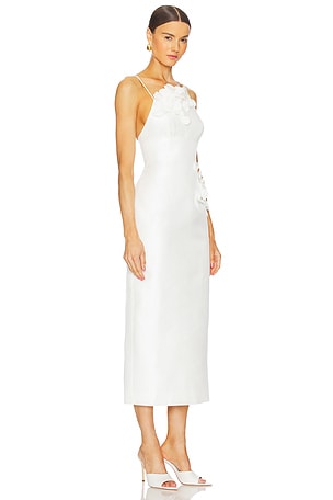 Acler Bilston Midi Dress in Ivory