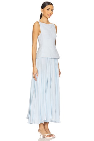 Acler Hollinshill Maxi Dress in Baby blue