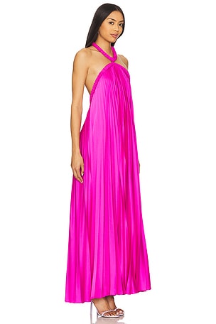 Acler Fixby Maxi Dress in Fuchsia
