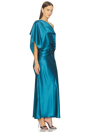Acler Novalea Maxi Dress in Blue