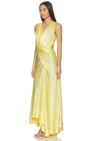 Acler Eastoncroft Maxi Dress in Lemon