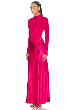 Acler Bettyhill Maxi Dress in Fuchsia