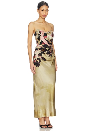 Acler Bowers Maxi Dress in Green