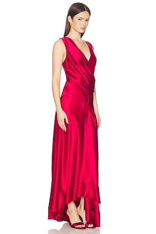 Acler Eastoncroft Maxi Dress in Red