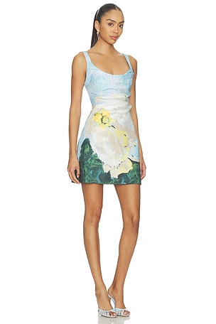 Acler Newcatton Mini Dress in Blue