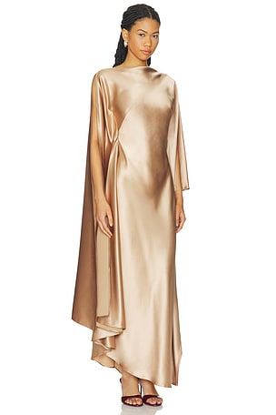 Acler Jarvis Maxi Dress in Metallic Gold