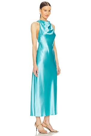 Acler Cadell Midi Dress in Baby Blue