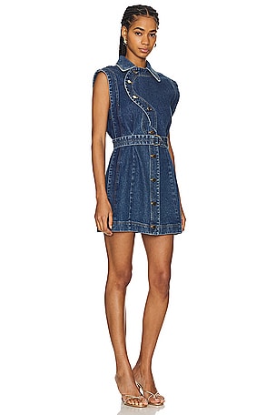 Acler Glenfern Mini Dress in Blue